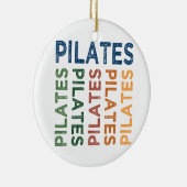 Pilates Cute Colorful Keramisch Ornament (Rechts)