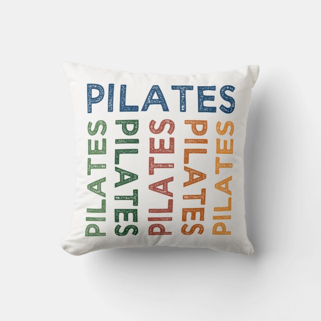 Pilates Cute Colorful Kussen (Voorkant)