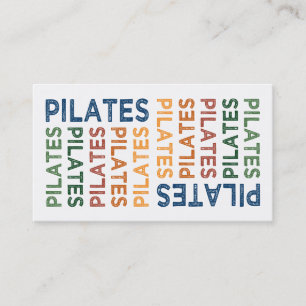 Pilates Cute Colorful Visitekaartje