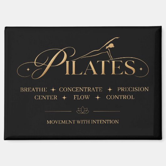 Pilates De Kernprincipes Magneet (Voorkant)