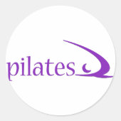 Pilates Design! Ronde Sticker (Voorkant)