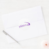 Pilates Design! Ronde Sticker (Envelop)