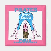 PILATES DIVA-Booty Beauty Magneet (Voorkant)