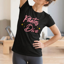 Pilates Diva Quote - Vetement de sport Tee met een T-shirt