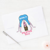 PILATES Diva Ronde Sticker (Envelop)