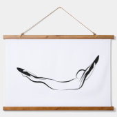 Pilates dubbele been stretch pose - Mat Hangend Wandkleed (Voorkant)