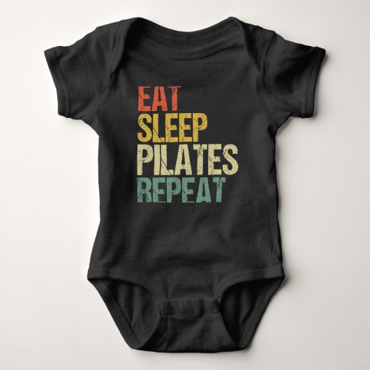 Pilates Eat Sleep Herhaal  Romper (Voorkant)
