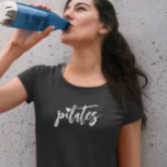 Pilates eenvoudig script t-shirt<br><div class="desc">Dit ontwerp kan op het gebied worden gepersonaliseerd dat door de foto en/of tekst te veranderen wordt verstrekt. Of het kan worden aangepast door te klikken deze Sjabloon personaliseert en dan de klik te kiezen om verdere optie aan te passen en de kleur van de achtergrond te schrappen of te...</div>