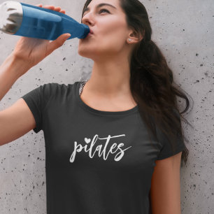 Pilates eenvoudig script t-shirt