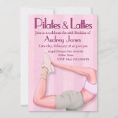 Pilates en Latte Uitnodiging (Voorkant)