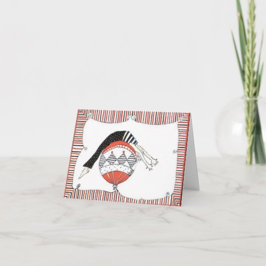 Pilates Evenwichtige Vakantie Feestdagen Kaart (Voorkant)