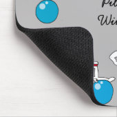 Pilates for wine lovers mousemat, grijs muismat (Hoek)