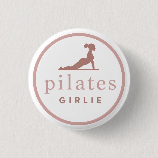 Pilates Girlie Ronde Button 3,2 Cm (Voorkant)