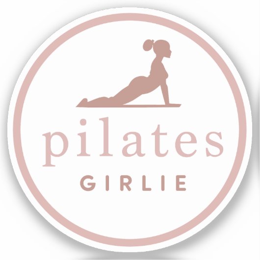 Pilates Girlie Sticker (Voorkant)