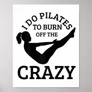 Pilates Grappige Yoga Pilates Instructeur Sport Poster