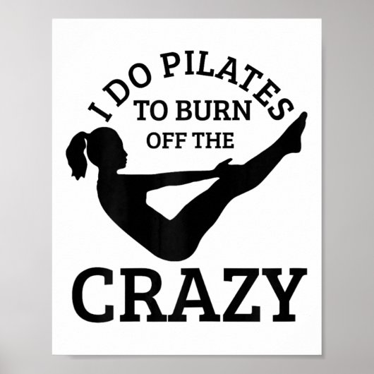 Pilates Grappige Yoga Pilates Instructeur Sport Poster (Voorkant)