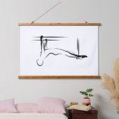 Pilates hangende pull up pose - Cadillac Hangend Wandkleed (Slaapkamer)