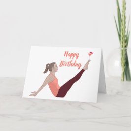 Pilates Happy Birthday Card Kaart