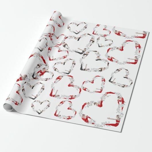Pilates Heart Cadeaupapier (Uitgerold)