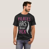 Pilates heeft je rug 1 t-shirt (Voorkant volledig)