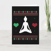 Pilates Hettelijke Kersttrui Yoga Kerstmis Kaart (Voorkant)