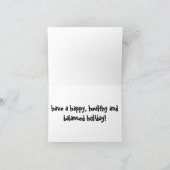 Pilates Holiday Fitness Feestdagen Kaart (Binnen)