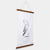 Pilates Horseback Pose - Wunda Stoel Hangend Wandkleed (Gebogen)