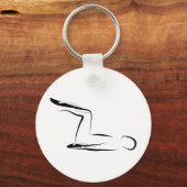 Pilates-houding Sleutelhanger (Voorkant)