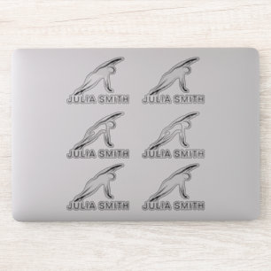 Pilates Houding Zijwaartse Buiging Sticker