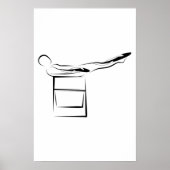 Pilates Hundred Pose - Wunda Stoel Poster (Voorkant)