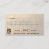 Pilates II - Visitekaartje (Achterkant)