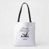 PILATES IK BEN "GEWIJZIGD" REFORMER NAAM TOTE BAG (Voorkant)