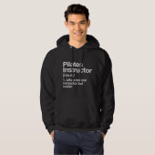 Pilates Instructeur Definitie Grappige Trainer Gym Hoodie (Voorkant volledig)