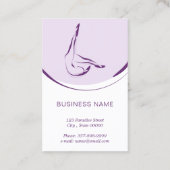 Pilates instructeur kaart met twee pilates poses visitekaartje (Achterkant)