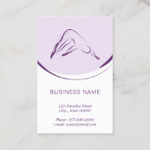 Pilates instructeur kaart met twee pilates poses visitekaartje (Achterkant)