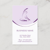 Pilates instructeur kaart met twee pilates poses visitekaartje (Achterkant)