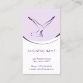 Pilates instructeur kaart met twee pilates poses visitekaartje (Achterkant)