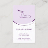 Pilates instructeur kaart met twee pilates poses visitekaartje (Achterkant)