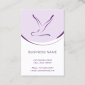 Pilates instructeur kaart met twee pilates poses visitekaartje (Achterkant)