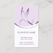 Pilates instructeur kaart met twee pilates poses visitekaartje (Achterkant)