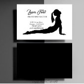 Pilates Instructeur Minimalist Zwart-Wit Visitekaartje
