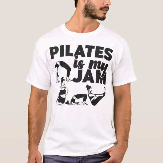 Pilates instructeur Pilates is mijn jammeisje T-shirt (Voorkant)