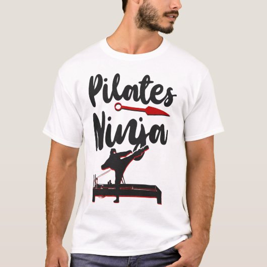 Pilates Instructeur Pilates Ninja Ninja T-shirt (Voorkant)