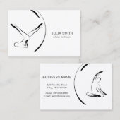 Pilates instructeur Pilates poseert tweezijdig Visitekaartje (Voorkant / Achterkant)