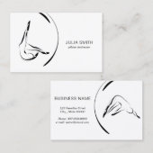 Pilates instructeur Pilates poseert tweezijdig Visitekaartje (Voorkant / Achterkant)