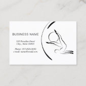 Pilates Instructeur Pilates Poses met Pilates Ball Visitekaartje (Achterkant)