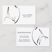 Pilates Instructeur Pilates Poses Pilates Barrel Visitekaartje (Voorkant / Achterkant)