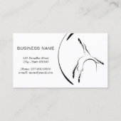 Pilates Instructeur Pilates Poses Pilates Barrel Visitekaartje (Achterkant)