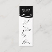 Pilates Instructeur Vier Pilates Poses Mini Visitekaartje (Voorkant)