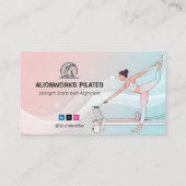 Pilates Instructor Business | Colorful Spirit Visitekaartje (Achterkant)